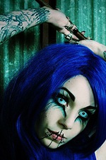 Blue Haired Wild Goth 03