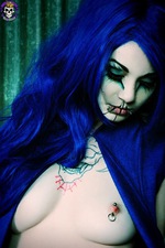 Blue Haired Wild Goth 07