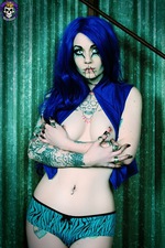 Blue Haired Wild Goth 08