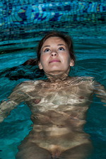 Irina Posing Nude In The Pool 16