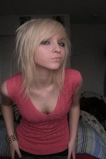 Blonde emo girl collection 14