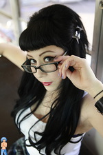 Hot Gothic Schoolgirl in glasses  06