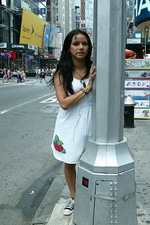 Girl publicly shocked in Times Square 07