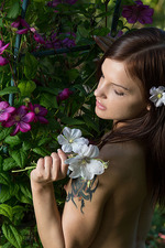 Vikki Mauri Nude In The Garden 03