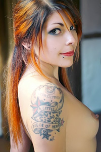 Hot Redhead Inked Chick