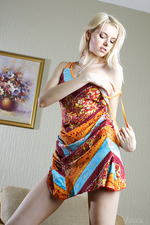 Pretty Blonde Russian Slut Strips 05