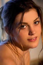 Aubrey Snow Dips Herself Into A Warm Bath 01