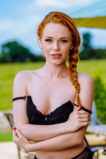 Hot Redhead Ella Hughes Strips Off Her Lingerie 01