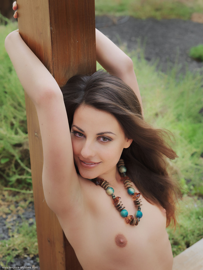 Beautiful Latina Girl Lorena Naked Outside