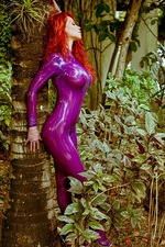 Busty Bianca In Purple Latex 15