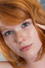 Adorable freckle-faced redhead Mia Sollis  00