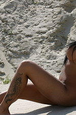 Black fishnet babe 13