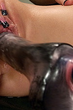 Sexy babe machine fucked until she shakes 10