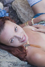 Auburn Teen Fingering On Shore 20