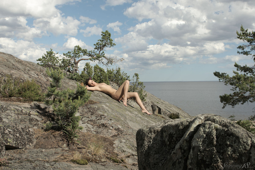 Girl on the rock