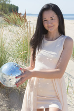 Lovely Teen Olivia Strips On The Beach 02