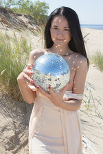 Lovely Teen Olivia Strips On The Beach 05