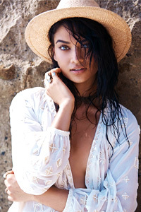 Shanina Shaik Topless On The Beach