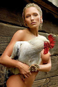 Iza Sala Nude In The Garden