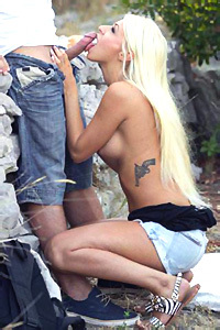 Chloe Lacourt Gets Fucked Outdoors